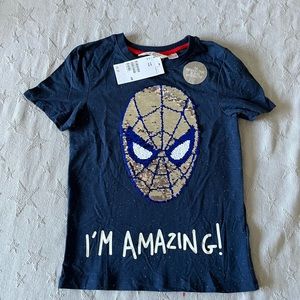 NWT: H&M Spider-Man interactive tshirt